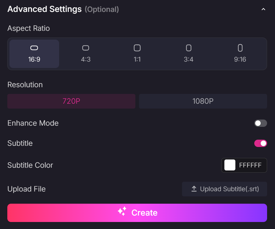 advanced settings