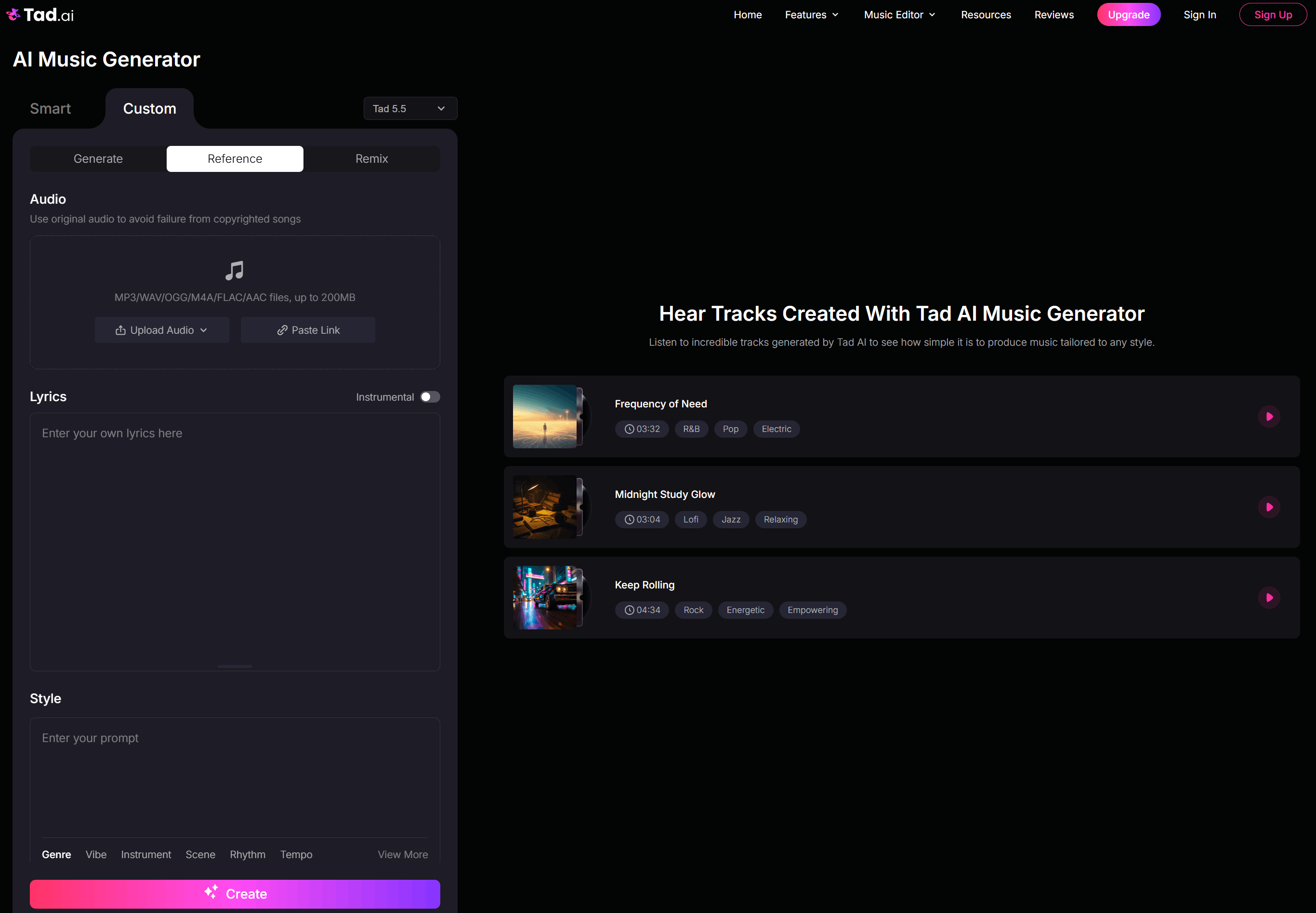 custom mode